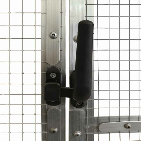 Volière 1,79x2x1,85 m aluminium zilverkleurig 6