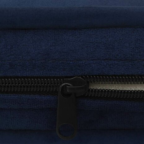 Hondenbank 67x47x36 cm pluche blauw 7