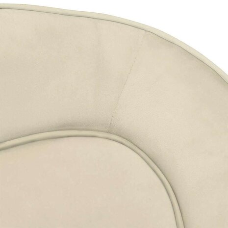Hondenbank 67x47x36 cm pluche crèmekleurig 6