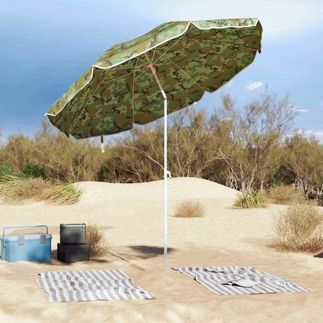 Strandparasol Groen 263 x 263 x 272 cm Polyester, Metaal 3