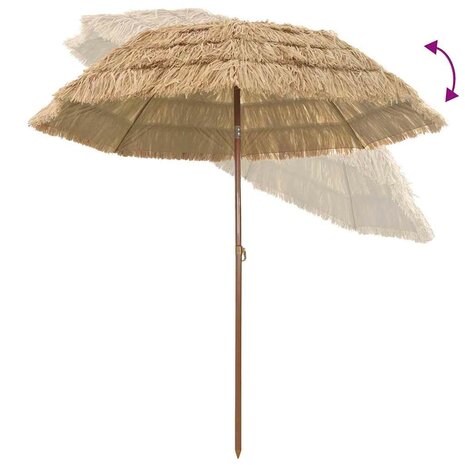 Strandparasol Bruin Ø 206 x 209.5 cm Staal 3