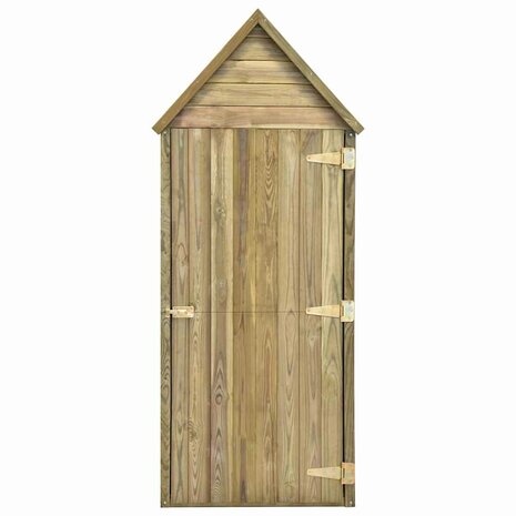 Tuinschuur met deur 69,5x32x178 cm geïmpregneerd grenenhout 5