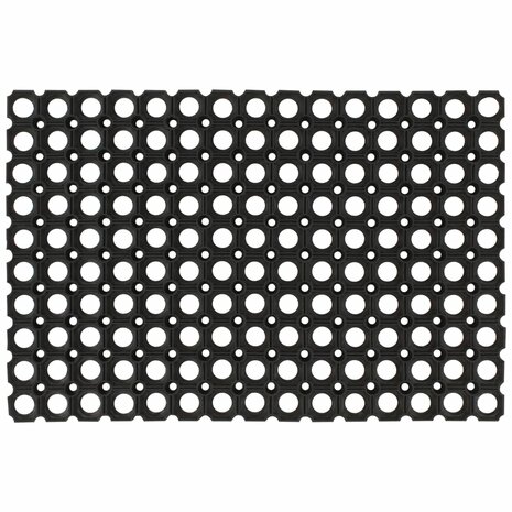 Deurmat rechthoekig 40x60 cm rubber 1