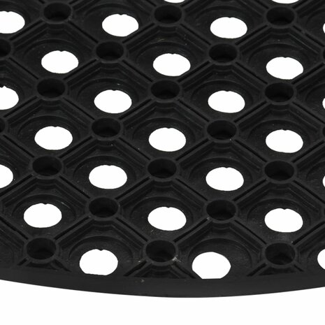 Deurmat halfrond 45x75 cm rubber 4
