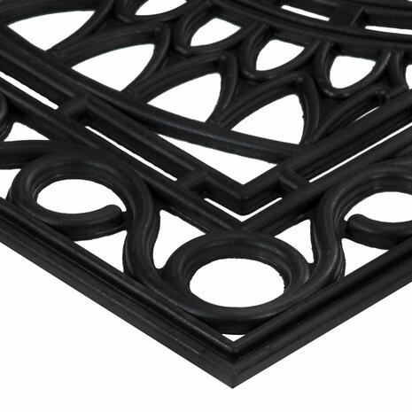 Deurmat rechthoekig 45x75 cm rubber 3