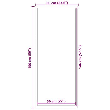 Deurmat 60x150 cm antracietkleurig 7