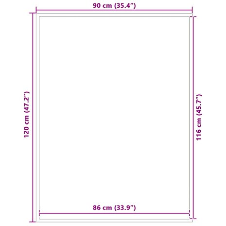 Deurmat 90x120 cm bruin 7