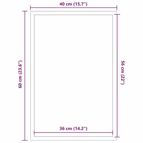 Deurmat Striped Zwart, Grijs 40 x 60 cm Polypropyleen, PVC 5