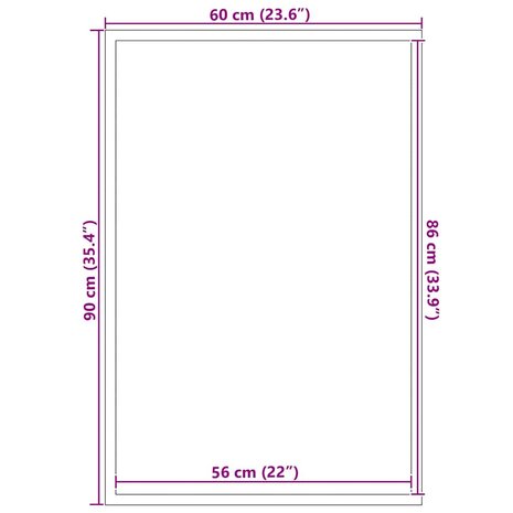 Deurmat Striped Zwart en Grijs 60 x 90 cm Polypropyleen, PVC 5