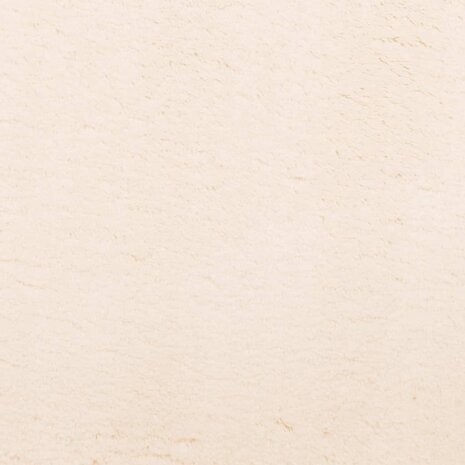 Vloerkleed HUARTE laagpolig zacht wasbaar 120x120 cm beige 9