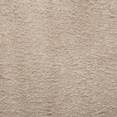 Vloerkleed HUARTE laagpolig zacht wasbaar 60x110 cm zandkleurig 9