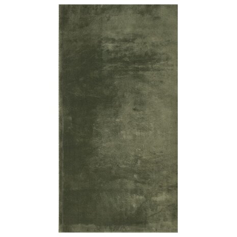 Vloerkleed HUARTE laagpolig zacht wasbaar 80x150 cm bosgroen 2