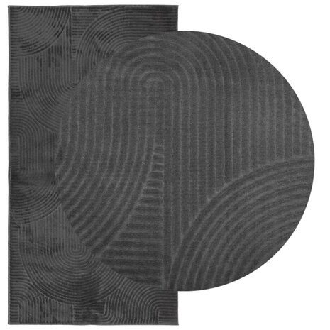 Vloerkleed IZA laagpolig Scandinavisch 80x150 cm antraciet 3