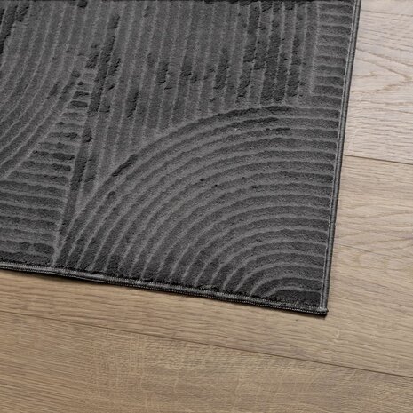 Vloerkleed IZA laagpolig Scandinavisch 80x150 cm antraciet 4