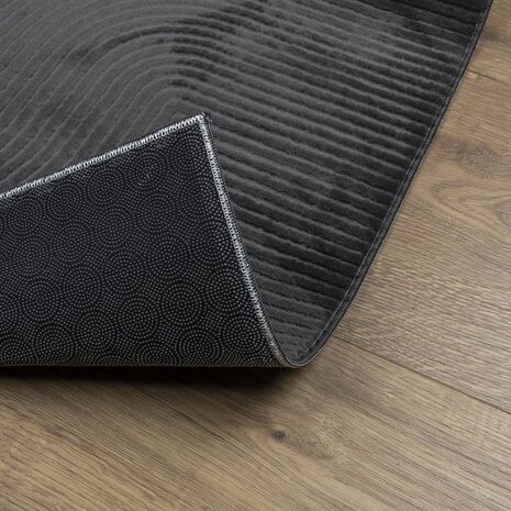 Vloerkleed IZA laagpolig Scandinavisch 80x150 cm antraciet 5