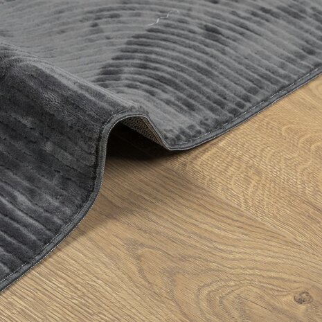 Vloerkleed IZA laagpolig Scandinavisch 80x150 cm antraciet 6
