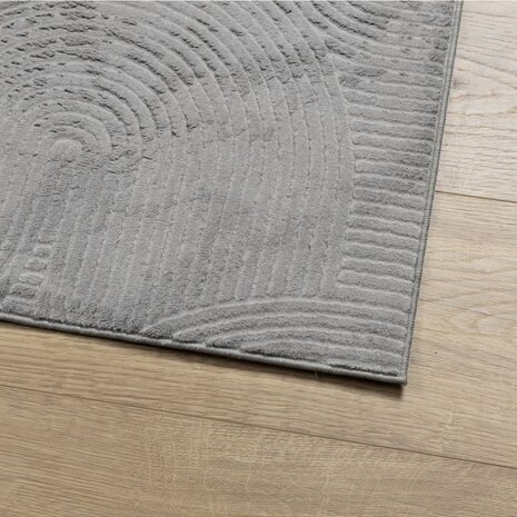 Vloerkleed IZA laagpolig Scandinavisch 80x150 cm grijs 4