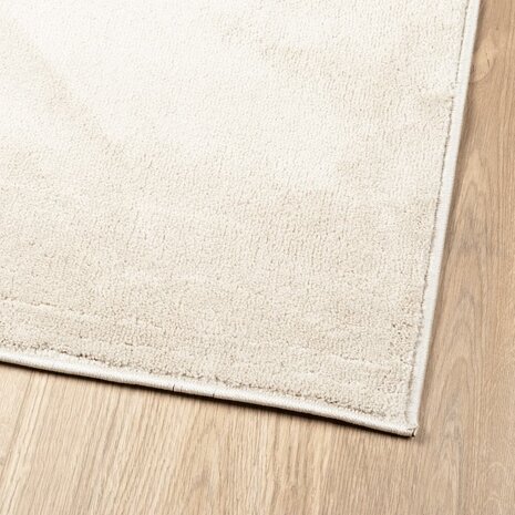 Vloerkleed OVIEDO laagpolig 120x120 cm beige 4