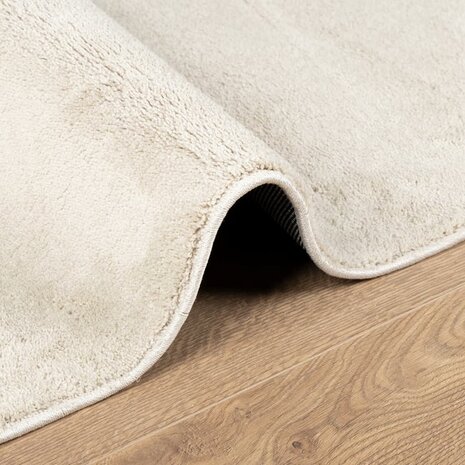 Vloerkleed OVIEDO laagpolig 120x120 cm beige 6