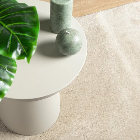 Vloerkleed OVIEDO laagpolig 120x120 cm beige 7