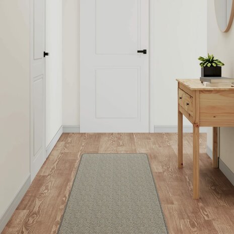 Tapijtloper 50x250 cm sisal-look taupe 1