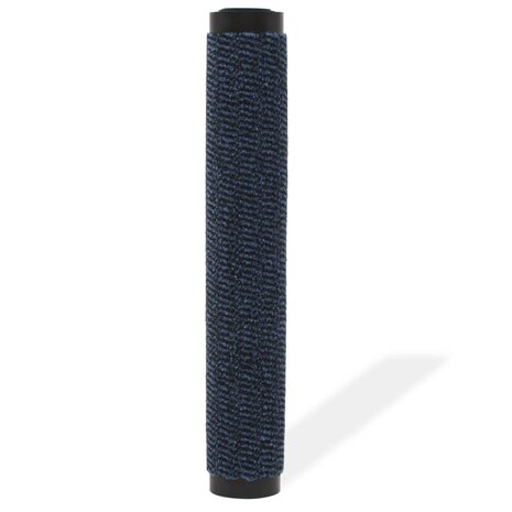 Droogloopmat rechthoekig getuft 90x150 cm blauw 2
