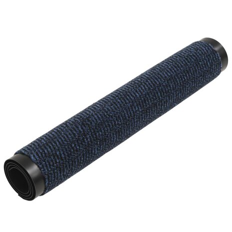 Droogloopmatten 2 st rechthoekig getuft 90x150 cm blauw 3