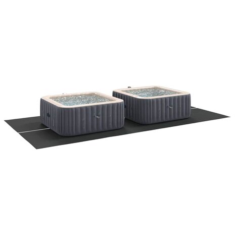 Rechthoekige Zwembadhoes Zwart Polyethyleen 500 x 250 cm Duurzaam 2