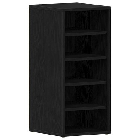 Schoenenkast met plank Zwart eiken 32 x 35 x 70 cm Bewerkt hout 2