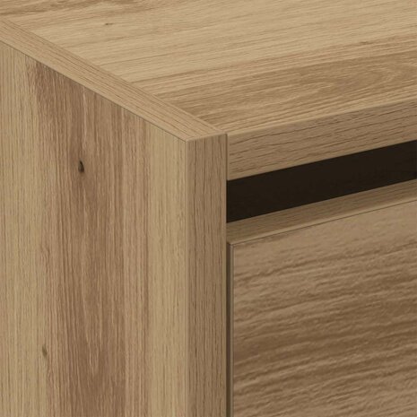Schoenenkast met opslag artisanaal eikenkleurig 60 x 21 x 57 cm 9