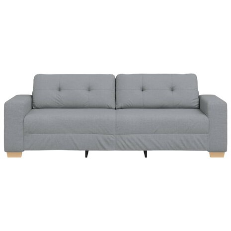 3-zitsbank lichtgrijs 180 cm stof 4
