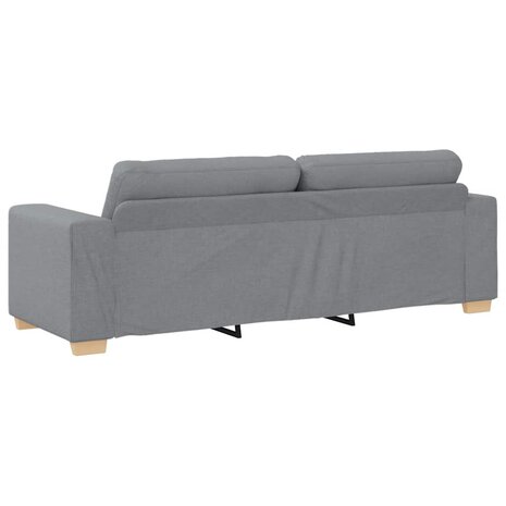 3-zitsbank lichtgrijs 180 cm stof 6