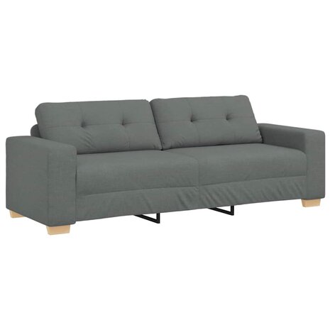3-zitsbank donkergrijs 180 cm stof 2