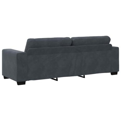 3-zitsbank donkergrijs 180 cm fluweel 6