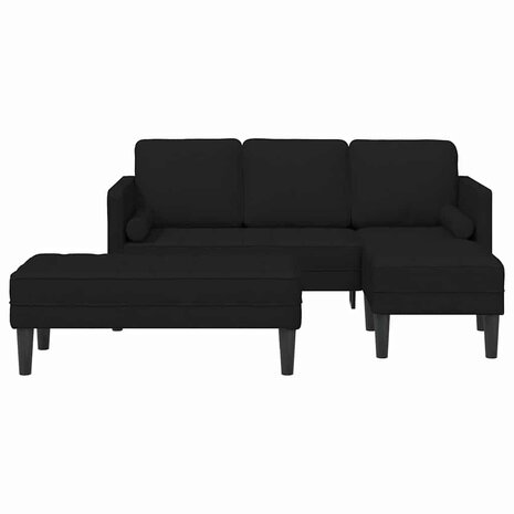 Bankstel 2 pcs Zwart 173 x 131 x 67 cm Stof 4