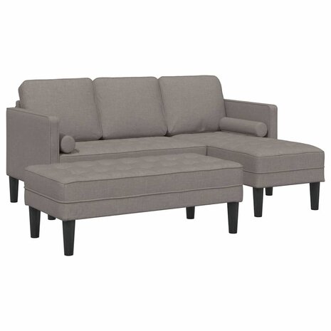 Bankstel 2 pcs Taupe 173 x 131 x 67 cm Stof 2