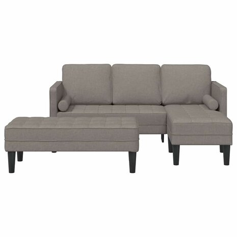 Bankstel 2 pcs Taupe 173 x 131 x 67 cm Stof 4