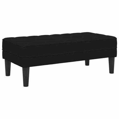 Bankstel 2 pcs Zwart 173 x 131 x 67 cm Fluweel 6