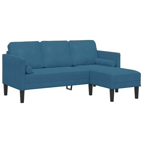 Bankstel 2 pcs Blauw 173 x 131 x 67 cm Fluweel 5