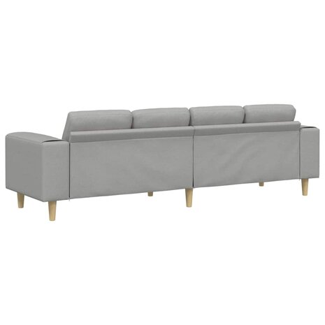 Bankstel Wolken grijs Stof 6