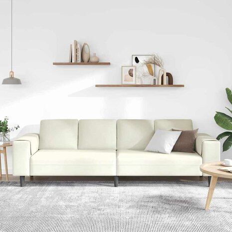 Bankstel Crème Fluweel 3