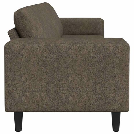 Bankstel Donkergrijs Faux suede leer 5