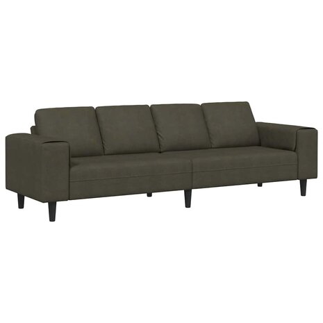 Bankstel Leger groen Faux suede leer 2