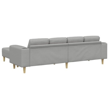 Bankstel 3 pcs Wolken grijs Stof 6