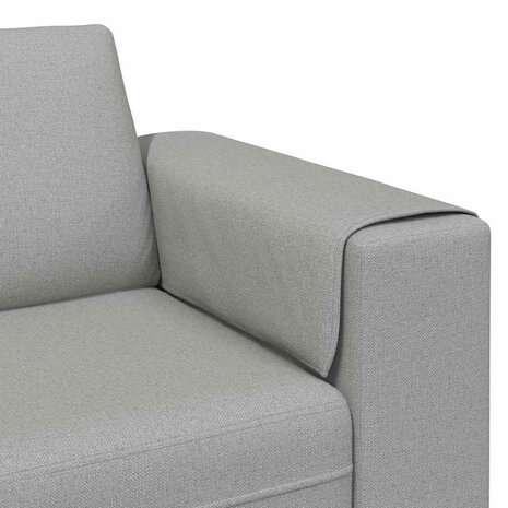 Bankstel 3 pcs Wolken grijs Stof 7