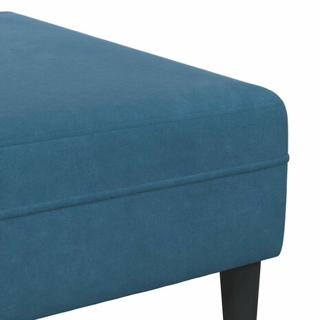 Bankstel 3 pcs Blauw Fluweel 8