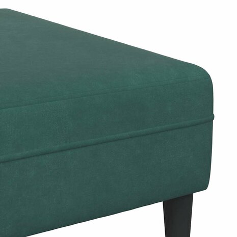 Bankstel 3 pcs Donkergroen Fluweel 8