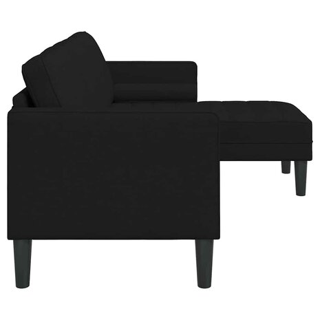 Bankstel Zwart 173 x 131 x 67 cm Stof 6