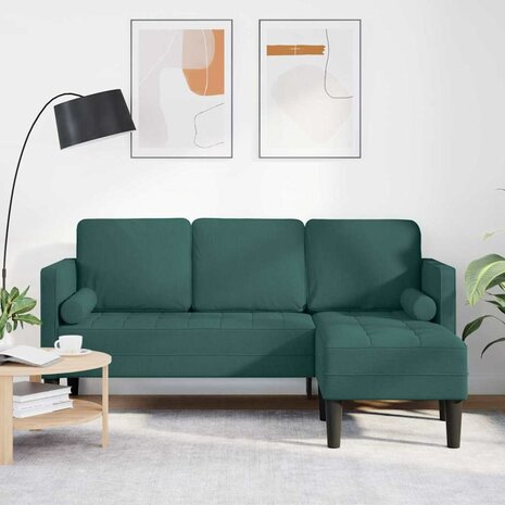Bankstel Donkergroen 173 x 131 x 67 cm Stof 1