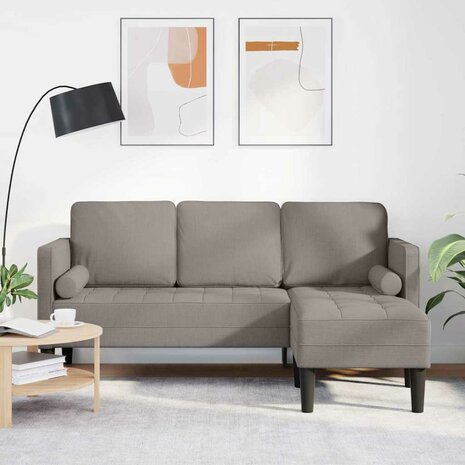 Bankstel Taupe 173 x 131 x 67 cm Stof 1